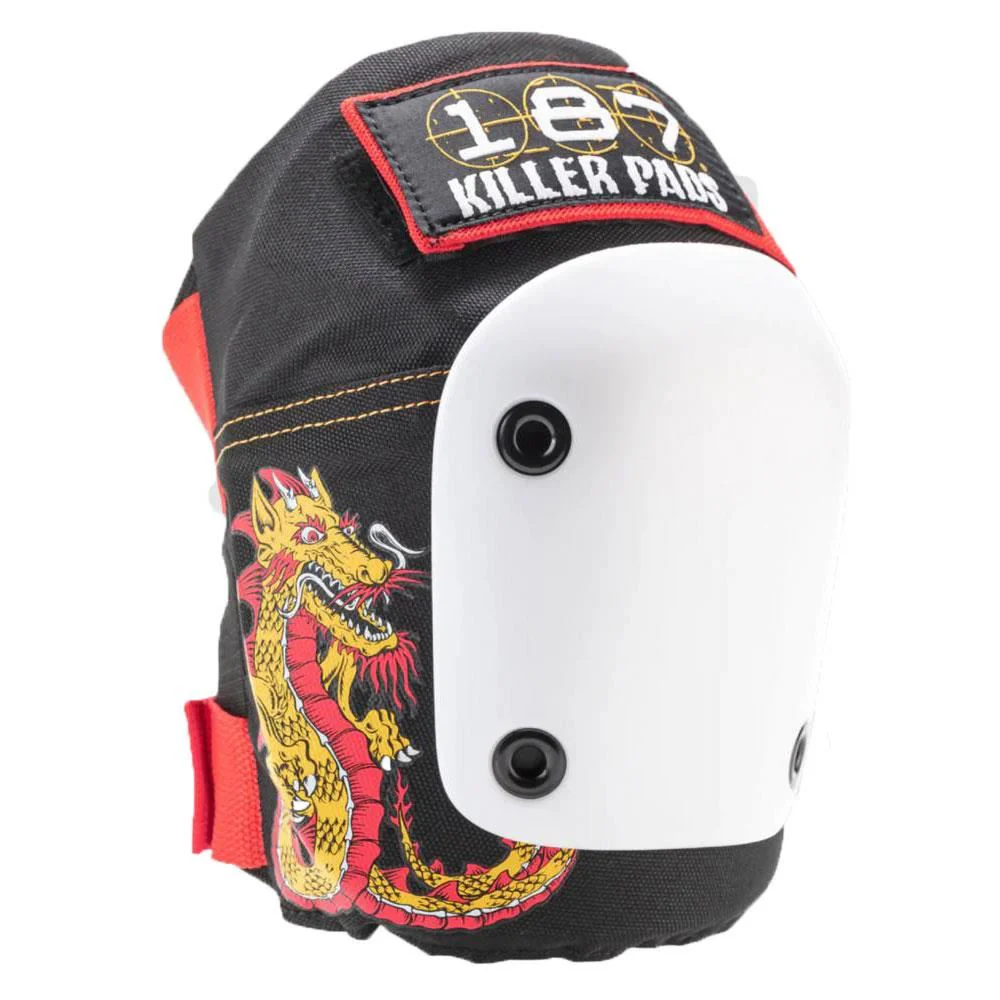 187 Killer Pads Jr. Six Pack Set - Caballero Black/ Red/ Gold - Image 2
