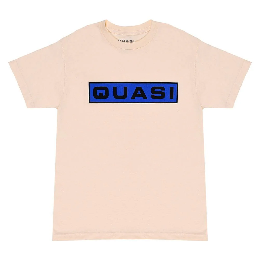 Quasi Bar Logo T-Shirt - Cream/Blue