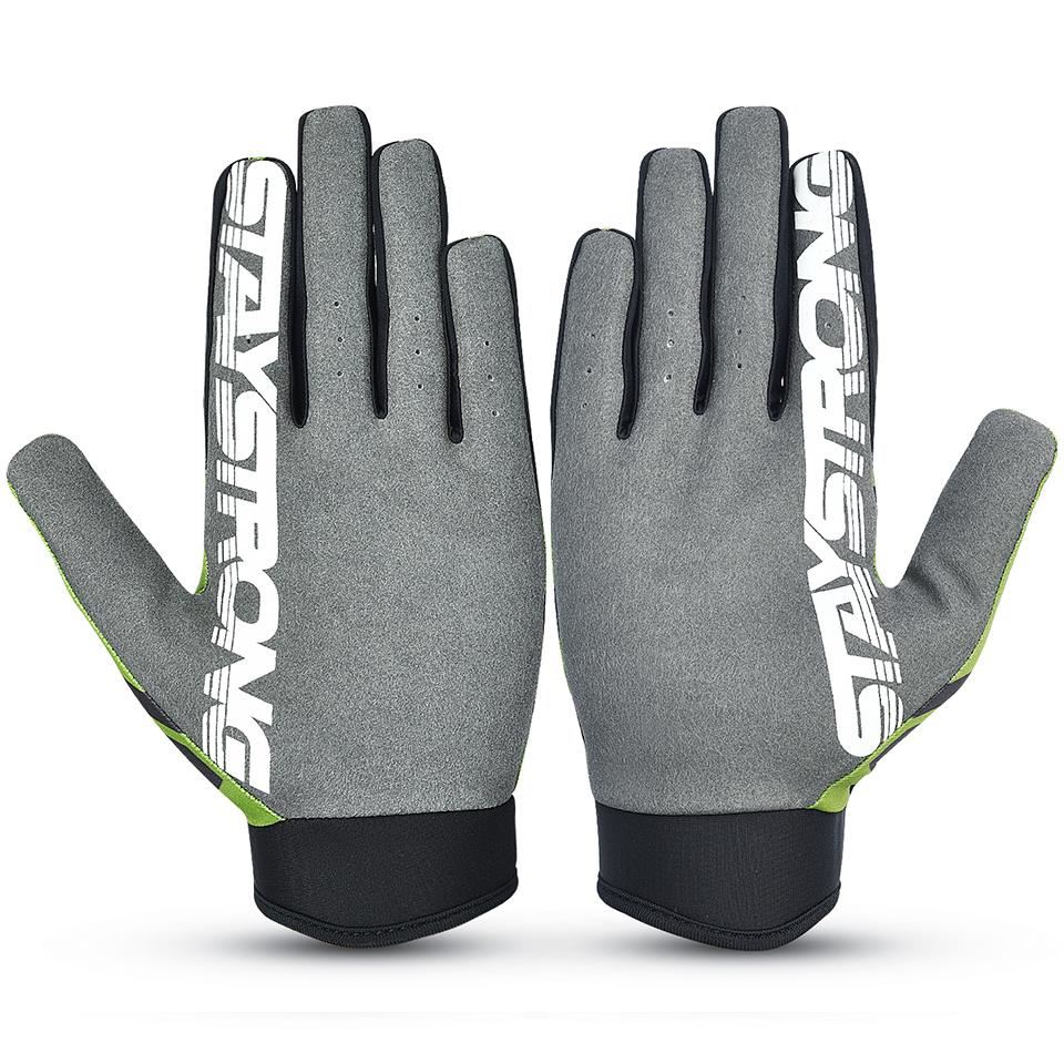 Stay Strong Chev Stripe Gloves - Green - Image 2